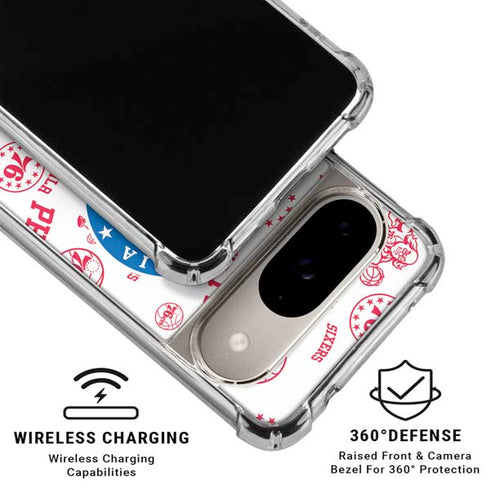 NBA Philadelphia 76ers Blast Google Pixel 10 Clear Case